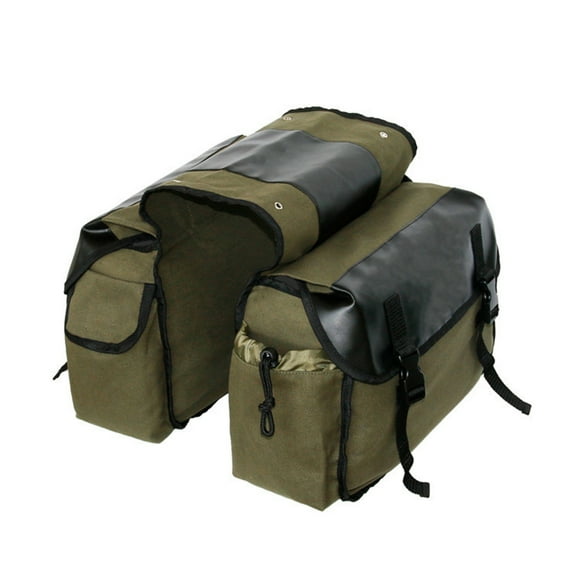Saddle Bag, Motorbike Large Capacity Saddle Bag Motorcycle Riding Travel Canvas Waterproof Panniers Box Side Tools Bag Pouch for Motorbike