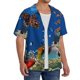 thumbnail image 2 of Fotbe Colorful Coral Reef Camisa Estampada de Manga Corta para Hombre, Casual de Verano, Estilo Playero, Sin Arrugas-3X-Large, 2 of 5