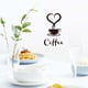 thumbnail image 5 of Pegatinas de pared nuevas y hermosas tazas de café, calcomanías artísticas de té y café, pegatinas de vinilo para pared, 2 unidades, 5 of 7