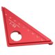 thumbnail image 3 of Regla Triangular de aleación de aluminio multifunción, herramienta de marcado de carpintero para carpintería (Regla de trazador de carpintero ES-1), 3 of 8