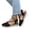 Black, variant on Women's Ankle Strap Closed Toe Espadrille Denim Closed Toe T-Strap Woven Trim Wedge Slingback Sandals Summer Platform Sandals for Beach Blue 43