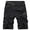 Black, variant on Asfixiado Khaki Cargo Shorts Men