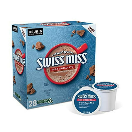 (BBD:2/26/25)- Swiss Miss Milk Chocolate Hot Cocoa Keurig Single-Serve K Cup Pods  28 Count Milk Chocolate 28 Count (Pack of 1)