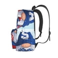 thumbnail image 3 of Disketp Cute Gnomes in USA Mochila Escolar de Gran Capacidad y Peso Ligero, Mochila de Viaje Ideal para Escuela, Trabajo y Uso Diario, Cómoda y con Estilo, 3 of 8