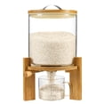 thumbnail image 1 of Dispensador de arroz Vuinop, recipiente de almacenamiento de arroz de 5 litros, vidrio, 1 of 1