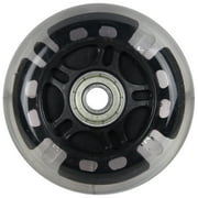 LED Inline Wheels 76mm 82a Skate Rollerblade Light Up 4-Pack w/ Abec 9 Bearings