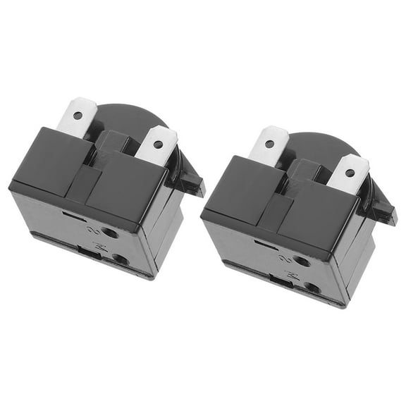 SOPOTUTU 2- Relay for Mini Refrigerator, Black ABS Replacement Part for Kitchen Fridge Appliances