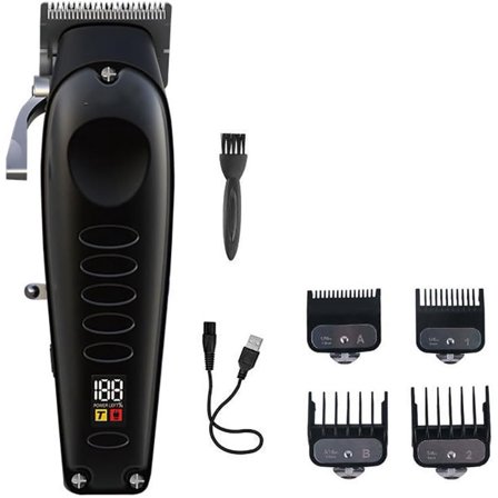 RKXQT Hair Clippers for Men, Adjustable Hair Clipper Beard Finishing Metal Housing Rechargeable Hair Trimmer Electric Haircut