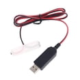 thumbnail image 6 of LR6 AA Battery Eliminator USB Power Supply Cable Replace 1-4pcs 1.5V AA Battery for Radio Electric Toy Clock LED Strip, 6 of 16