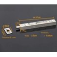 thumbnail image 5 of 4 Pack (2 Pairs) Door Flush Bolt Latch Slide Latch,concealed Bolt,stainless Steel(15cm Length), 5 of 5
