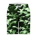 thumbnail image 4 of Clean Mens Camo Shorts Drawstring Elastic Waist Sweatpants High Waisted Pull On Stretch Beach Shorts Quick-Dry Baggy Pants Workout Running Sports Above Knee Pant With Pockets, 4 of 4