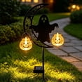 thumbnail image 4 of FEOLGEHLY Halloween Solar Lights Outdoor Waterproof, Solar Pumpkin Stakes, Halloween Decorations Outdoor Clearance, Halloween Porch Decor Saving, Halloween Home Yard Walkway Patio Decor (H), 4 of 6