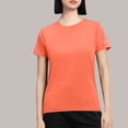 thumbnail image 2 of Sexy Summer Tops for Women 2025 Womens Blouses for Work Professional Short Sleeve Plus Size Womens Shirts Pack Women Slim Fit Basic Tees Skinny Crop Running Shirts My+Orders, 2 of 4