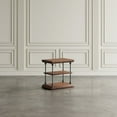 thumbnail image 3 of Larson Modern Industrial Solid Wood Chairside End Table with Storage, 3 of 12