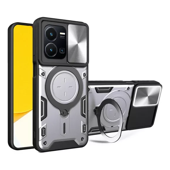 H Funda Con Soporte Magnético Para Vivo Y35 4g /y22s 4g/y22