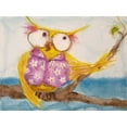 thumbnail image 2 of Quin, Marabeth 24x19 White Modern Wood Framed Museum Art Print Titled - Mr. Hoo in Paradise, 2 of 4
