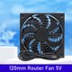 thumbnail image 1 of TV Set Top Box Router Ventilador de refrigeración USB 5V Disipación de calor Radiador enfriador, 1 of 9