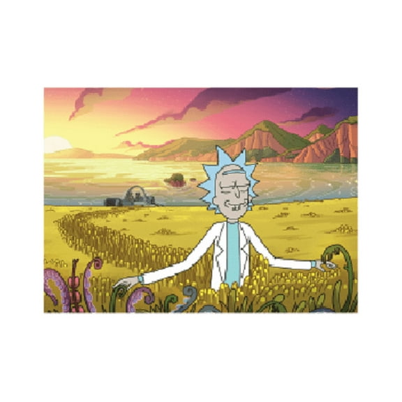 RICK & MORTY MAGNET - Officially Licensed RICK SMELL FLOWERS Artwork Decorative Refrigerator Fridge Magnet, 2.5" x 3.5"