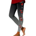 thumbnail image 2 of Christmas Leggings for Women 2025 Casual Festive Graphic High Waisted Yoga Pants Holiday Tights, 2 of 5