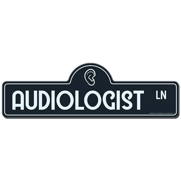 SignMission P-720 Audiologist 20 x 7 in. Audiologist Street Sign
