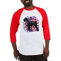 CafePress - Giant Schnauzer Patriot Baseball Jersey - Cotton Baseball Jersey, 3/4 Raglan Sleeve Shirt