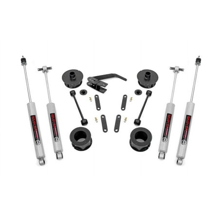 Rough Country 2.5" Lift Kit (fits) 2007-2018 Jeep Wrangler JK | Series II | N3 Shocks | Suspension System | 65730