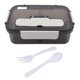 thumbnail image 3 of Cajas Bento con 3 Compartimentos Fiambrera Bento de Gran Capacidad de 1500 ml para Estudiantes Trabajadores Hogar Escuela Oficina Blanco, 3 of 14
