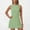 Mint Green, variant on MIANHT Dresses Women Fashion Solid Color Cold Shoulder Mini Dress Comfy Slim Fit Sleeveless Wrap Beach Dress