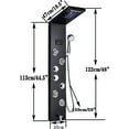 thumbnail image 2 of Zovajonia LED Shower Panel Tower System,  Shower Tower with 5 Function , Waterfall Showerhead,  Shower Jets, LCD Screen Stainless Steel Rain Shower System Oil Rubbed Bronze, 2 of 9