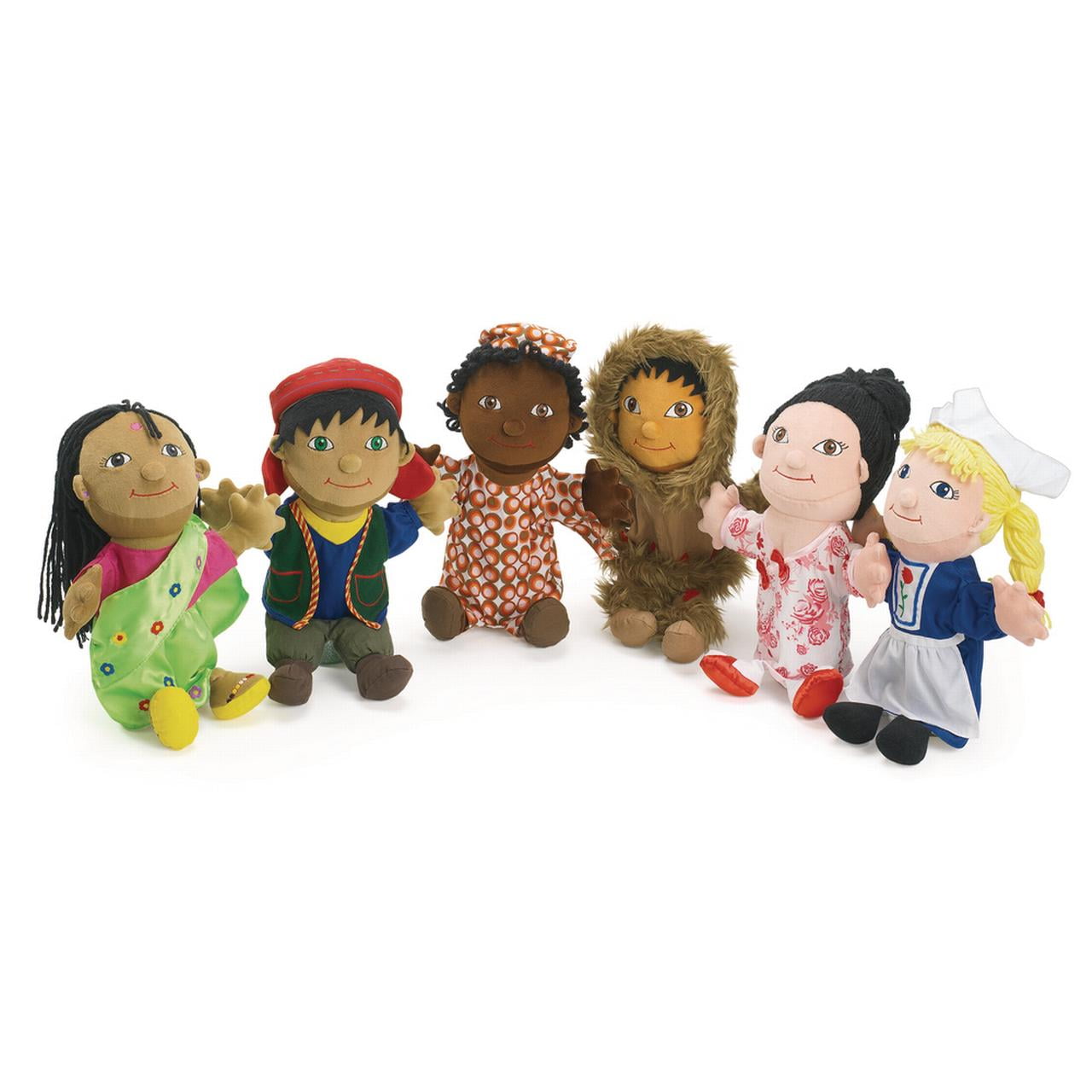 Excellerations Multicultural Around The World Boy and Girl Puppets, 14 ...