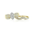 thumbnail image 3 of Forever Bride Bridal Set Ring with 0.33 Carat T.W. Diamond in 10K Yellow Gold For Women, 3 of 3
