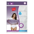 thumbnail image 2 of Hanes Ultimate® Comfort Cotton Women's Brief Panties 5-Pack White 6, 2 of 3