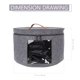 thumbnail image 5 of Estuche redondo para sombreros, organizador de sombreros, caja grande para guardar sombreros para mujeres y hombres., 5 of 7