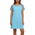 thumbnail image 4 of Diufon Nursing Dresses Breastfeeding 3 in 1 Labor/Maternity/Nursing Short Sleeve Round Neck Maternity Nightgown, 4 of 9