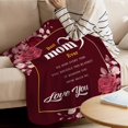 thumbnail image 4 of to My Mom Blanket Gift Mothers Day Blanket from Daughter Son Birthday Valentine for Mom Grandma Women Love You Best Mom Ever Soft Couch Bed Floral Small Baby Throw Blanket 30x40, 4 of 6