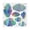 Multicolor 1PCS, variant on Lasers Cloud Wall Stickers Can Be Freelys Combined With Rainbow Lasers Cloud Stickers,One Size,Black