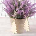thumbnail image 3 of ORDDIART 10Pcs Christmas Tree Hanging Sign For Home Decoration Khaki 3.4x2.5in Craft, 3 of 8