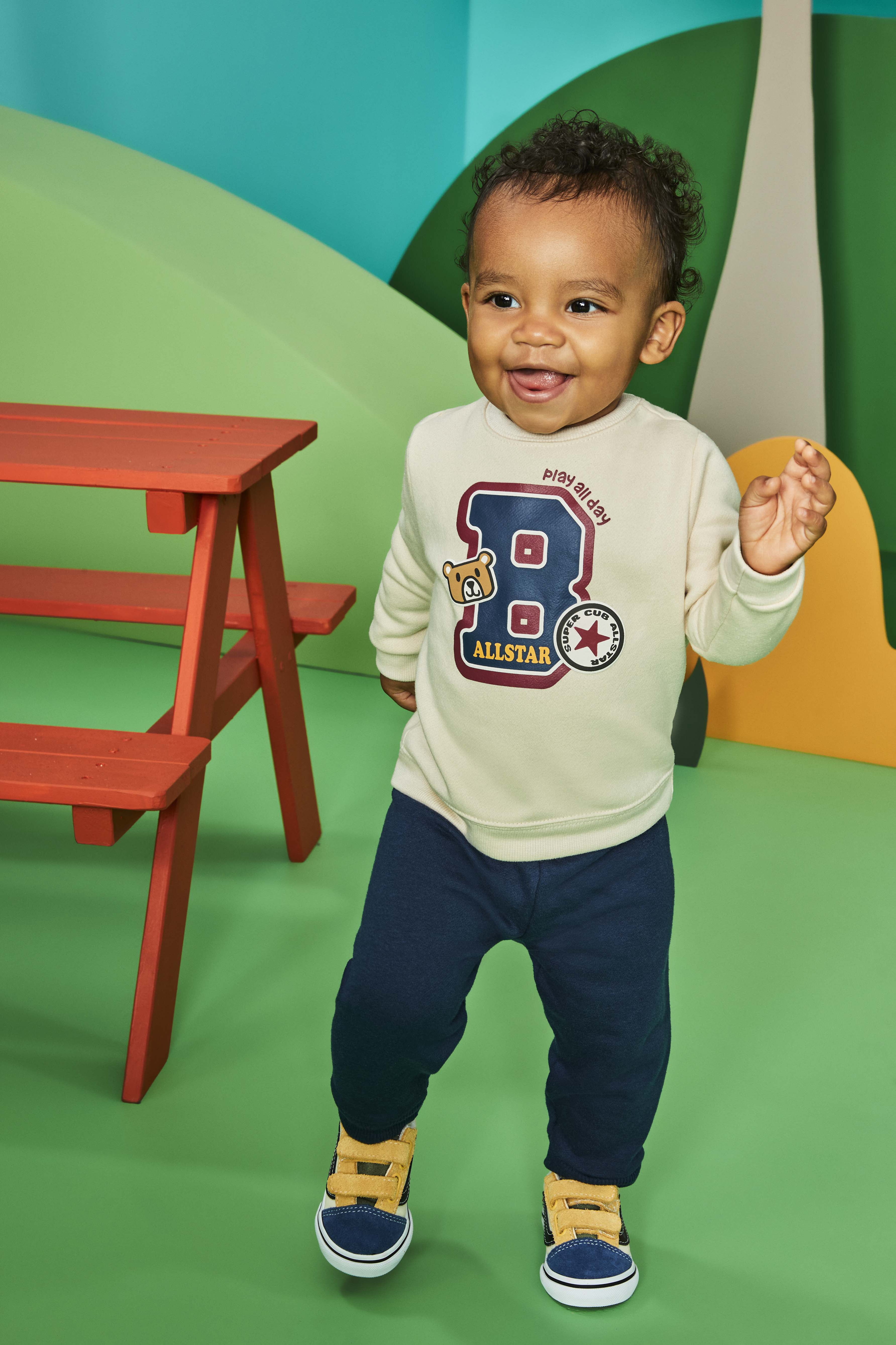 Garanimals Baby Boys Printed Fleece Sweatshirt, Sizes 6-24 Months