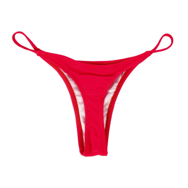 Duanyozu Duanyozu Women Bikini Bottom G String Brazilian Thongs Swimwear