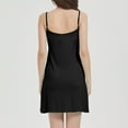 thumbnail image 6 of Women's Self Bra Nightgown Casual Summer Soft Spaghetti Straps Sleeveless Loose Camisoles Sleepwear, S XL, 6 of 7