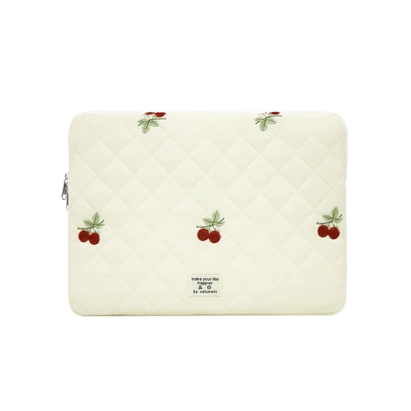 Cute Laptop Sleeve for MacBook Pro Air/Lenovo/Huawei/Dell/ASUS/HP/Acer 13,14,15,16 inch Portable Puffy Quilted Laptop Inner Bag