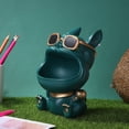 thumbnail image 3 of Sywqhk Estatua de Bulldog, figura de perro de resina, decoración de mesa de almacenamiento para el hogar, arte (792 oscuro) Sywqhk Para estrenar, 3 of 7