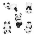 thumbnail image 1 of Ceramic Chopsticks Rack for Home Dining 5Pcs Japanese Lovely Panda Holder, 1 of 4