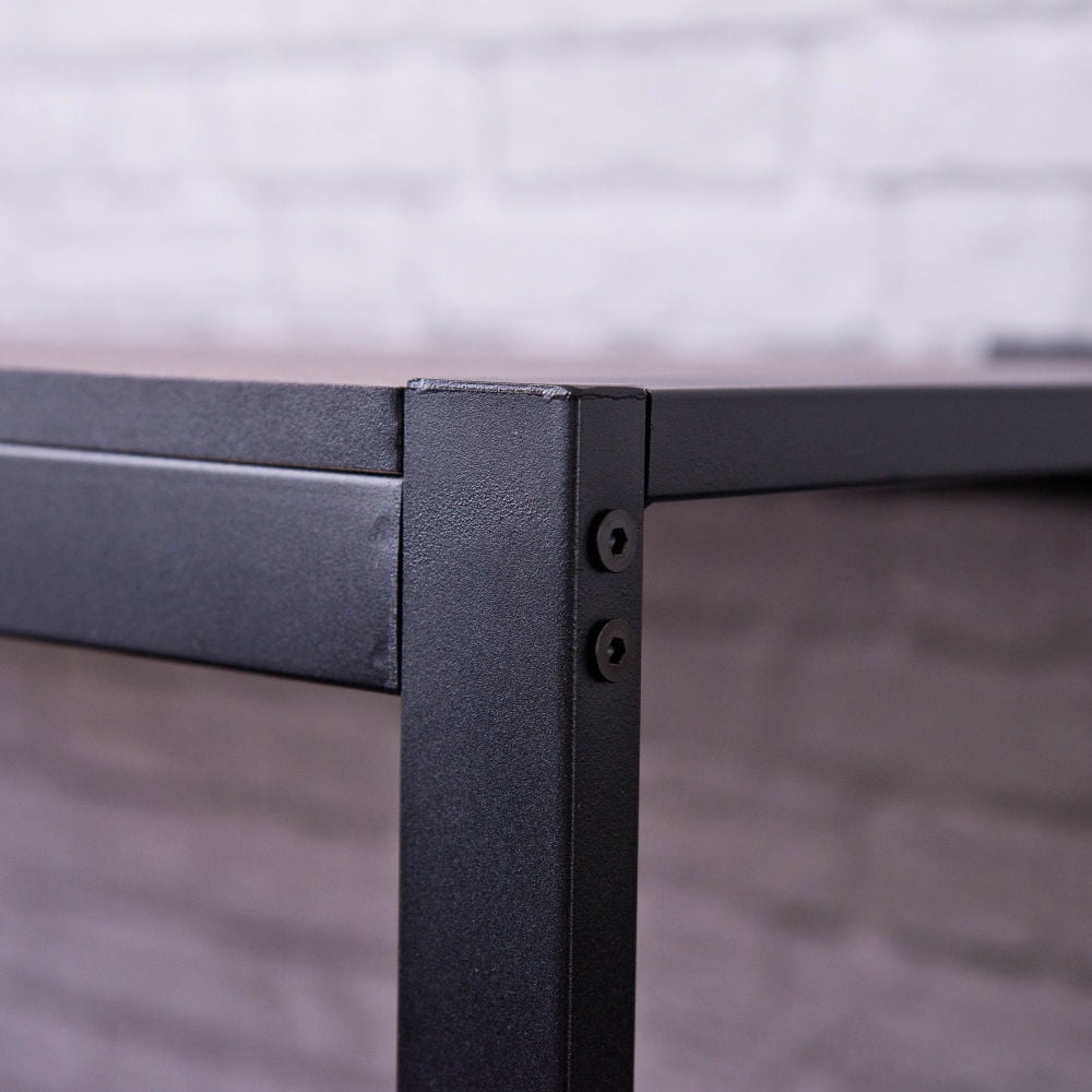 Kepooman Modern Space Saving Computer Desk for Home Office, Black Kepooman Modern Space Saving Computer Desk for Home Office, Black