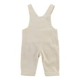 thumbnail image 6 of Qiylii Baby Boys Suspender Pants with Buttons, Loose Fit Solid Color Trousers, 6 of 7