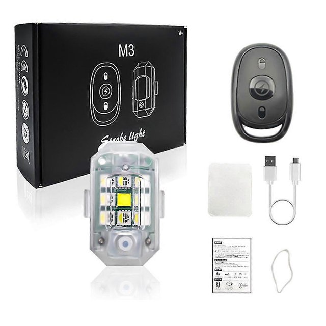Rgb Led Aircraft Strobe Lights Motorcycle Lights Led Flash Position Wireless Light Aircraft Airplane Helicopter Warning Lights