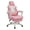 Pink, variant on Walsunny Ergonomic Gaming Chair with Adjustable Footrest and Massage Leather Game Chair large gaming chair with Headrest and Lumbar Support for Adults, Pink