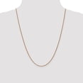thumbnail image 2 of Real 14kt Rose Gold 1.2mm Diamond Cut Spiga Chain; 24 inch; Lobster Clasp; for Adults and Teens; for Women and Men, 2 of 5
