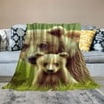 thumbnail image 2 of YANMS Cute Bear Blanket Soft Cozy Farmhouse Rustic Bears Plush Decor Throw Blanket All Season Lightweight Fuzzy Forest Woodland Animal Blanket Gifts for Women Men, 2 of 6