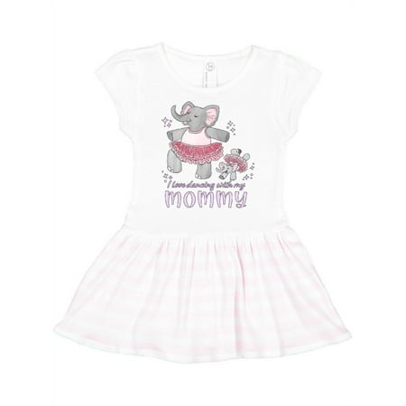 

Inktastic I Love Dancing With My Mommy Gift Toddler Girl Dress